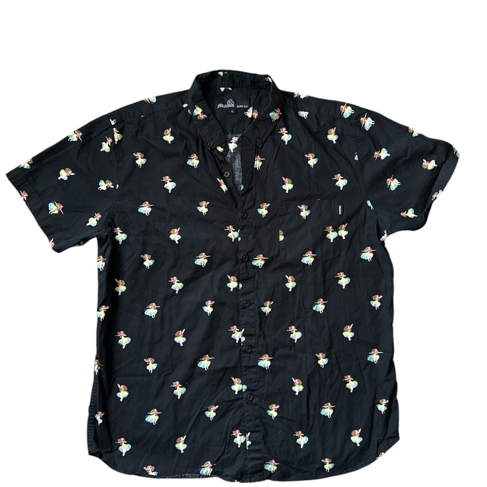 Hawaiian Shirt with Hula Girl Design